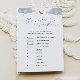 Raad de prijs Twinkle Star Baby shower Game Kaart