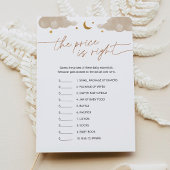 Raad de prijs Twinkle Star Baby shower Game Kaart