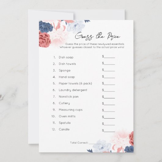 Raad de prijs - Vrijgezellenfeest Game Feestdagenkaart (Voorkant)