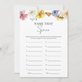 Raad de Specerij | Boho Bruidsfeest Spelkaart Kaart (Voorkant)