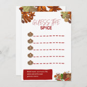 Raad de Specerijen Feestspel Informatiekaartje (Voorkant / Achterkant)