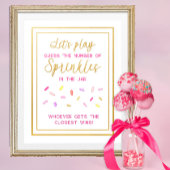 Raad de Sprinkles Donut Party Activity Game Sign