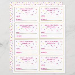 Raad de Sprinkles Game Party Kaarten Set