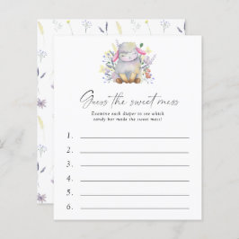 Raad de Sweet Mess Baby shower Game - Lamb