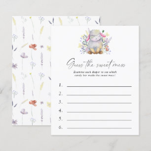 Raad de Sweet Mess Baby shower Game - Lamb