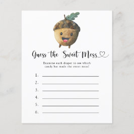 Raad de Sweet Mess spel - Schattige eikel