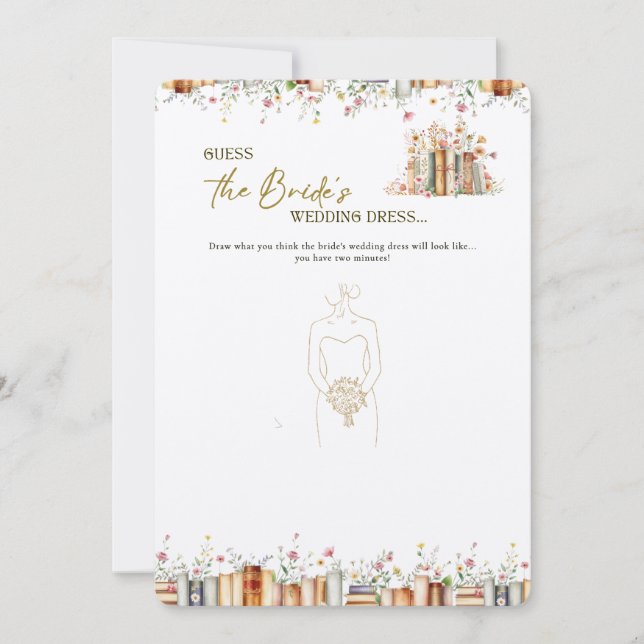 Raad de Trouwjurk van de Bruid- Spel- Boek-Thema (Voorkant)