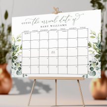 Raad de uitgerekende datum kalender Eucalyptus gro