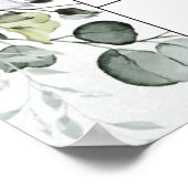 Raad de uitgerekendheidskalender Eucalyptus grijsg Poster (Hoek)