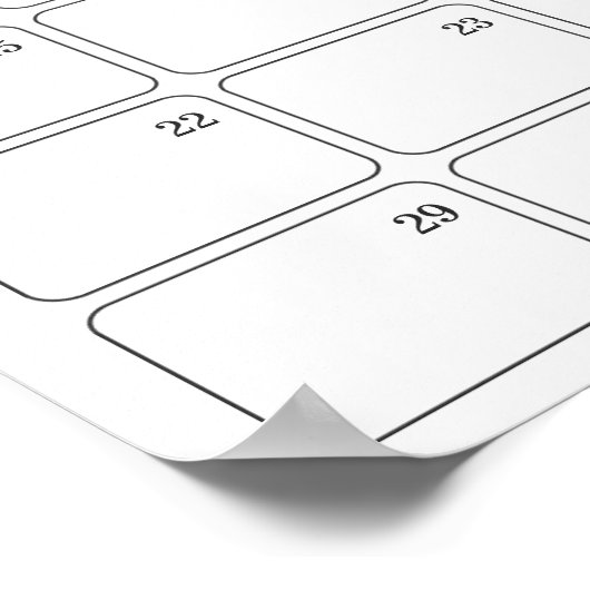 Raad de verjaardag van de baby Baby Shower Burgund Poster (Hoek)