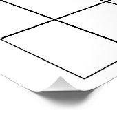 Raad de vervaldatum baby shower spel perfect poster (Hoek)