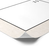 Raad de vervaldatum Boho Woodland Baby shower Poster (Hoek)