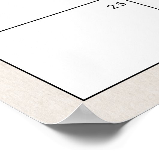 Raad de vervaldatum Boho Woodland Baby shower Poster (Hoek)