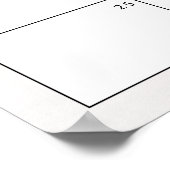 Raad de vervaldatum Over the Moon Baby shower Game Poster (Hoek)