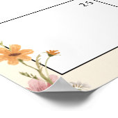 Raad de vervaldatum Somebunny Baby shower Kalender Poster (Hoek)