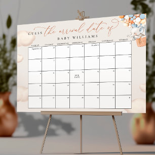 Raad De Verwachte Bevalling Datum Kalender Olifant Poster