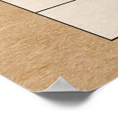 Raad de Verwachte Datum Rustieke Speciale Levering Poster (Hoek)