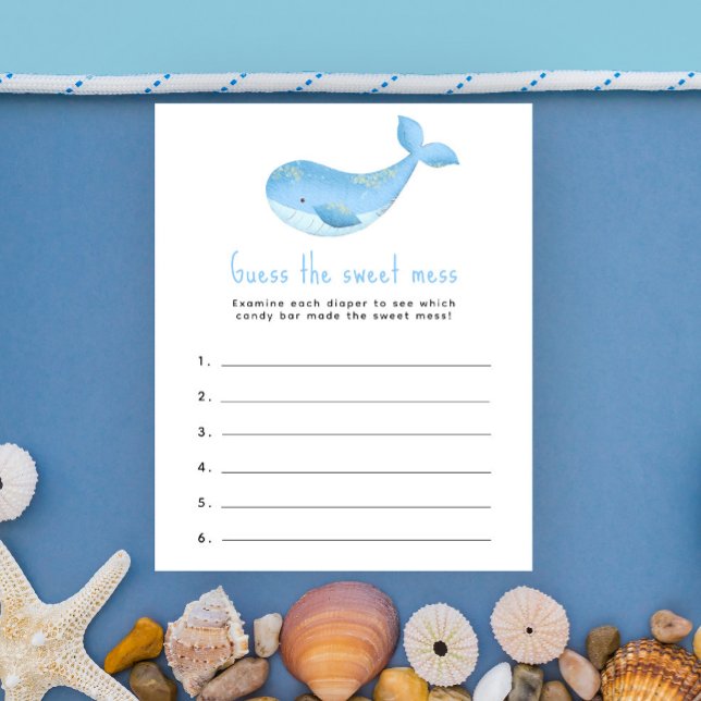 Raad de zoete bende - walvis babyshower spel (Creator heeft geüpload)