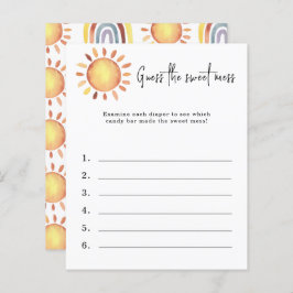 Raad de zoete puinhoop - baby shower spel