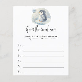 Raad de zoete puinhoop - baby shower spel