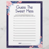 Raad de zoete puinhoop [Bloemenkader] Briefhoofd (Voorkant)