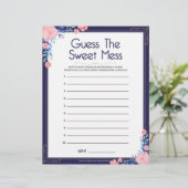 Raad de zoete puinhoop [Bloemenkader] Briefhoofd (Staand voorkant)