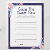 Raad de zoete puinhoop [Bloemenkader] Briefhoofd (Voorkant / Achterkant)