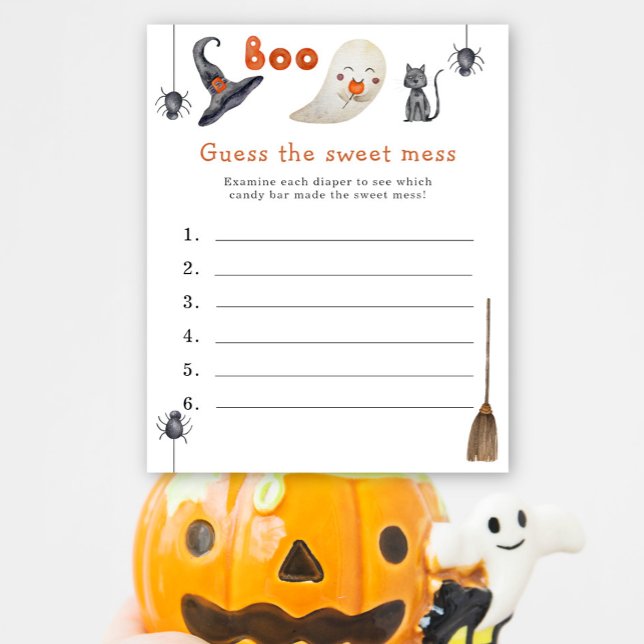 Raad de zoete puinhoop - Boo baby shower spel (Creator heeft geüpload)