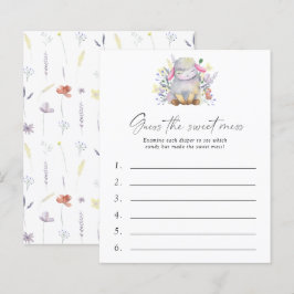 Raad de zoete rommel baby shower spel - Lam
