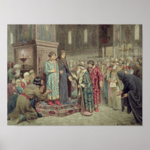 Raad die Michael F belt. Romanov bij de Poster