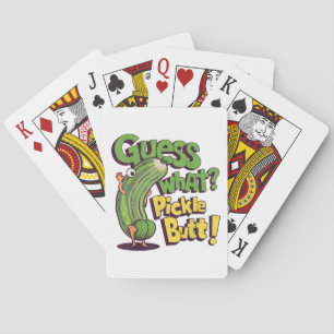 Raad eens_ Augurk Kont! Grappige Komkommer Pokerkaarten