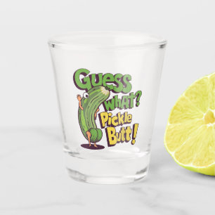 Raad eens_ Augurk Kont! Grappige Komkommer Shot Glas