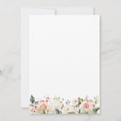 Raad eens bij wie Baby shower de Floral Greenery I Kaart (Achterkant)