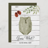 Raad eens Boho Baby Kleed| Baby Aankondiging  (Voorkant / Achterkant)