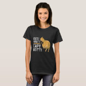 Raad eens Capy Butt Capybara Capibara T-shirt (Voorkant volledig)