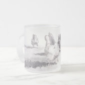 Raad eens? Chicken Butt frosted Short mok (Voorkant links)