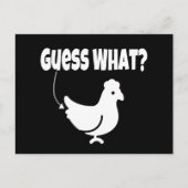 Raad eens?  Chicken Butt Funny Gift Briefkaart (Voorkant)