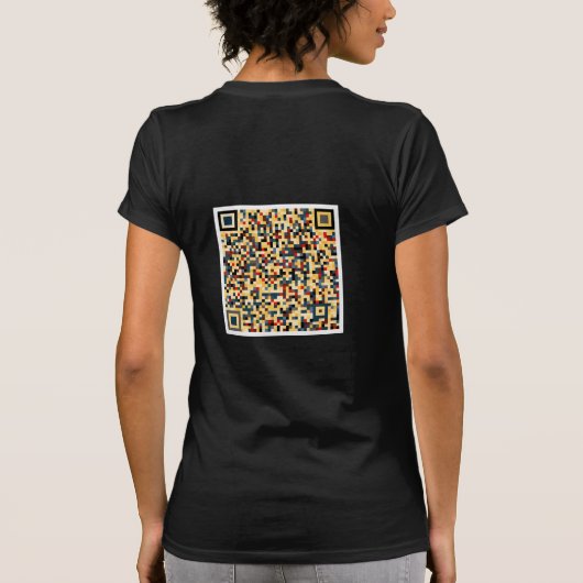 Raad eens, Chicken Butt QR Code Shirt (Achterkant)