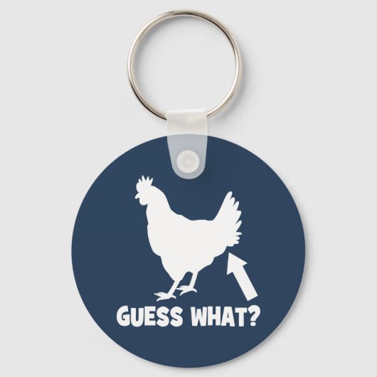 Raad eens? Chicken Butt Sleutelhanger (Voorkant)