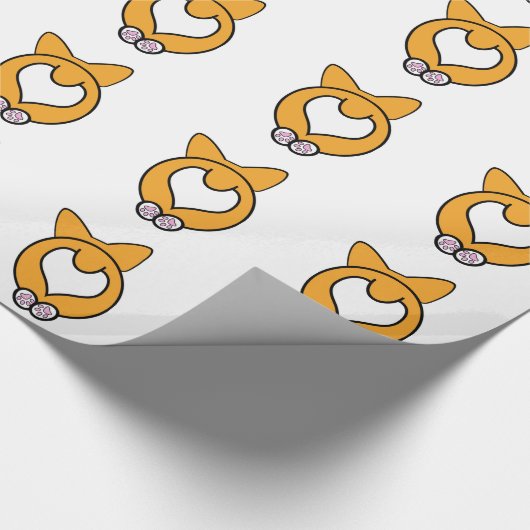 Raad eens? Corgi Butt. Cadeaupapier (Hoek)