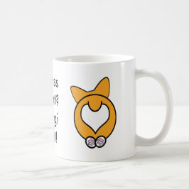 Raad eens? Corgi Butt. Koffiemok