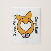 Raad eens? Corgi Butt. Legpuzzel (Verticaal)