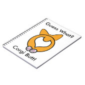 Raad eens? Corgi Butt. Notitieboek (Linkerzijde)