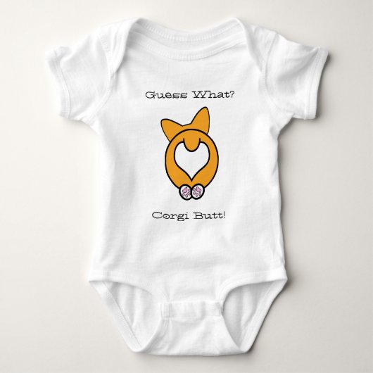 Raad eens? Corgi Butt. Romper (Voorkant)