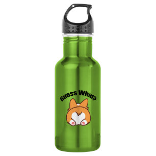 Raad eens Corgi Kont Humor Waterfles