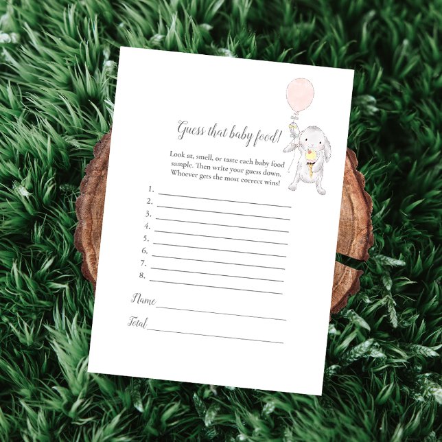 Raad eens dat Baby Food Baby Sprinkle Kaart Game (Creator heeft geüpload)