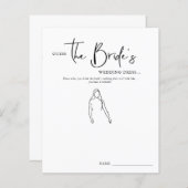 Raad eens dat de Bride's Dress | VRIJGEZELLENFEEST (Voorkant / Achterkant)