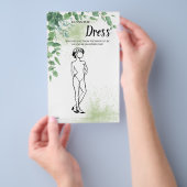 Raad eens dat de dress Eucalyptus Vrijgezellenfees Flyer (Hand)