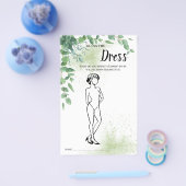 Raad eens dat de dress Eucalyptus Vrijgezellenfees Flyer (Enkel)