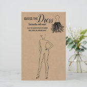 Raad eens dat de jurk een tweetalige douche is. (Staand voorkant)